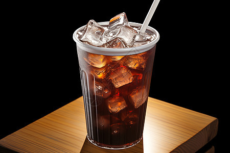 甜蜜的冰红茶背景图片
