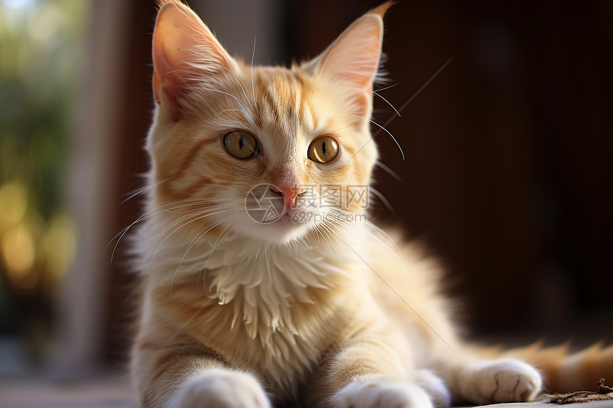 可爱的小橘猫高清图片下载-正版图片600671136-摄图网