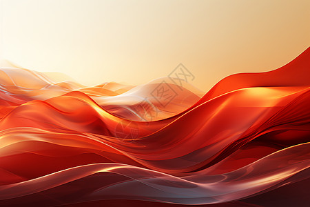 抽象的红色海浪图片