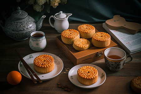 中秋节的传统美食图片