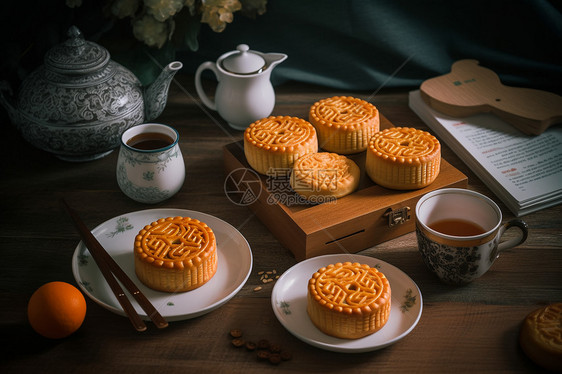 中秋节的传统美食图片