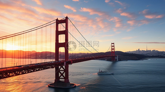 宏伟的跨海大桥图片