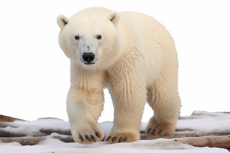 毛茸茸的北极熊图片