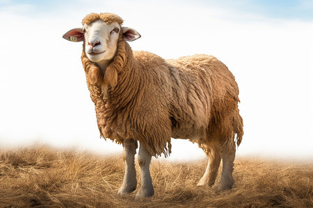 可爱的家畜绵羊图片