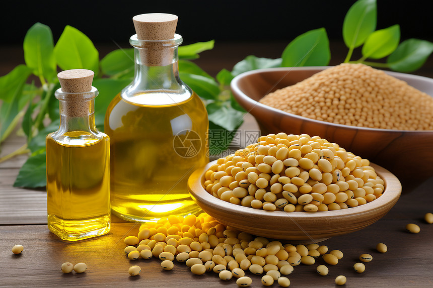 纯天然大豆健康食用油图片