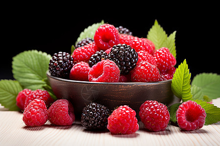 鲜美多汁的莓果图片
