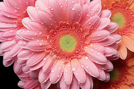花朵上的水滴图片