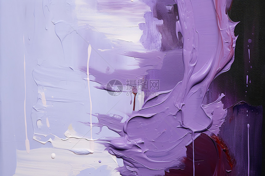 深紫色抽象细致画作图片