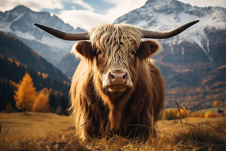 放牧的农业牦牛图片
