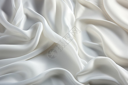 白色的丝绸布料图片
