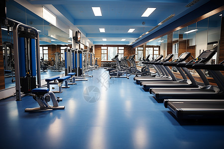 跑步训练的健身房俱乐部图片