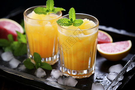 健康饮品的鲜榨桃汁图片