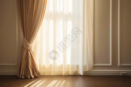 现代简约的室内窗帘图片