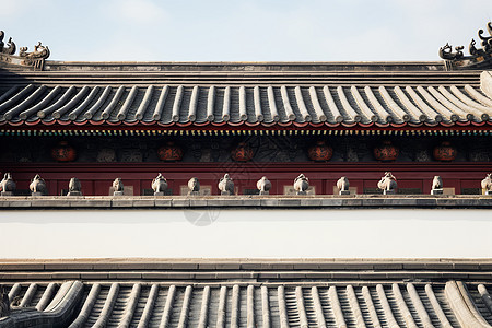 传统的中式建筑屋顶图片