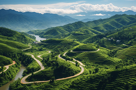 自然美景田野风景图片