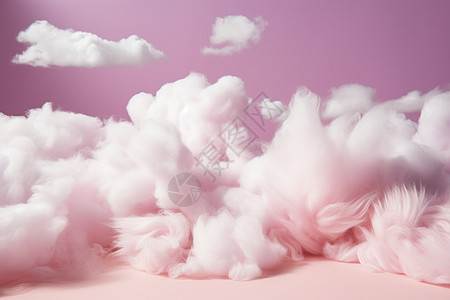 粉色的美丽棉花背景图片