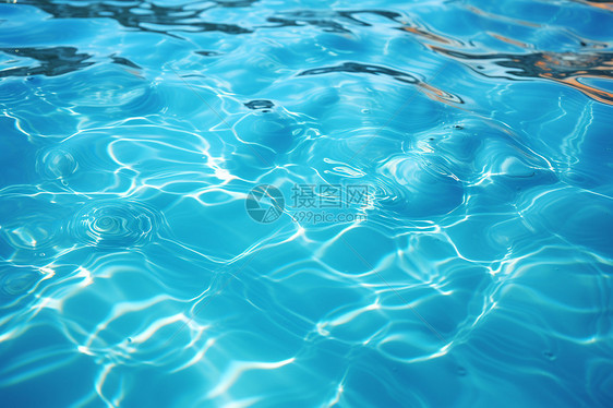 泳池流动的水流图片