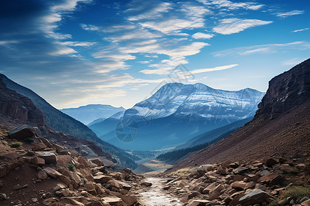 壮观风景壮观的山脉风景背景