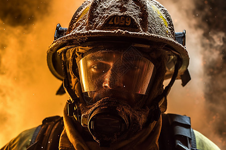 火场中的英雄消防员图片