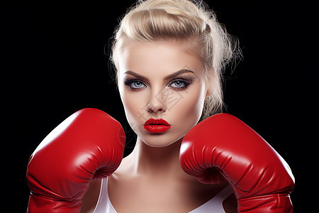 时尚的拳击女性背景图片