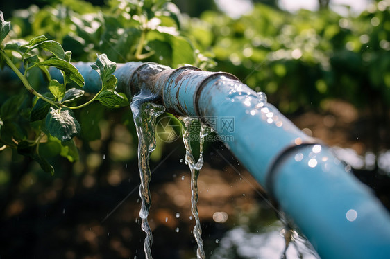 农业灌溉的水管图片