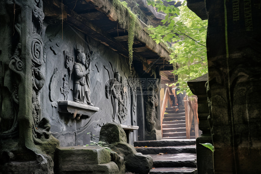 千年古刹的艺术图片