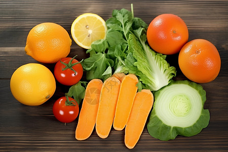 营养的蔬菜水果背景图片