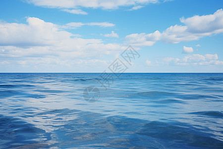 海天一线的海洋景观背景图片