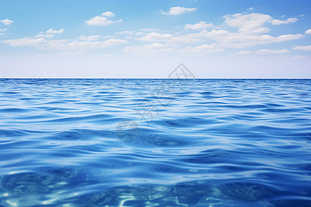 波光粼粼的大海海面景观图片