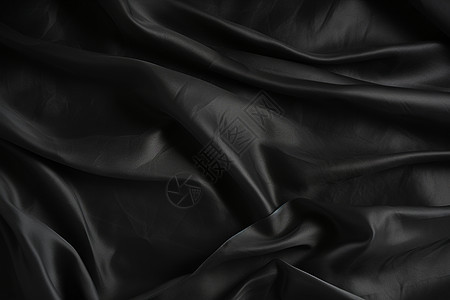 黑色的奢华纱织面料图片