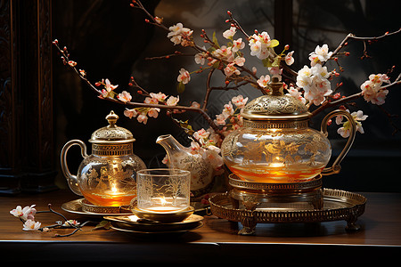 精致的中国茶具图片