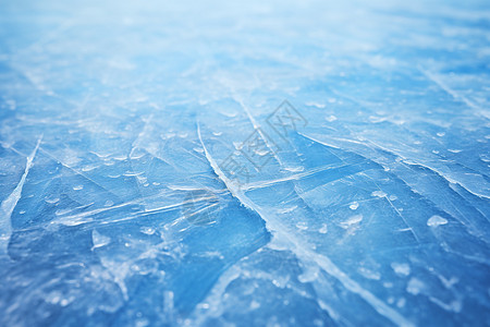 冬季冷冻的冰面图片