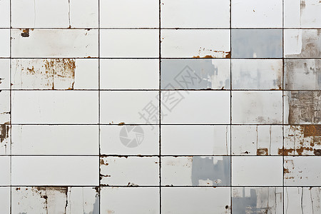 褪色的瓷砖墙壁图片