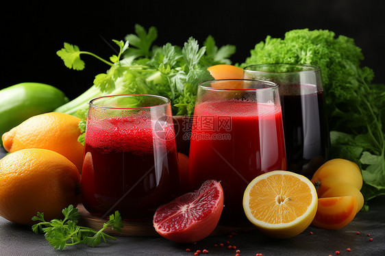 健康的蔬果饮料图片