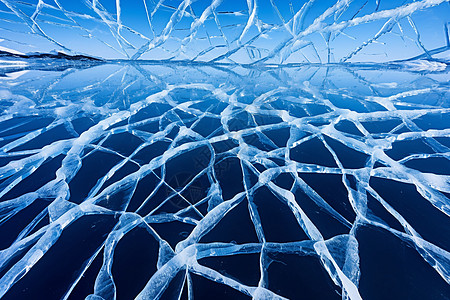 冬季冰天湖的美丽图片