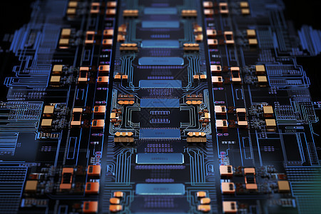 现代化科技电路板背景图片