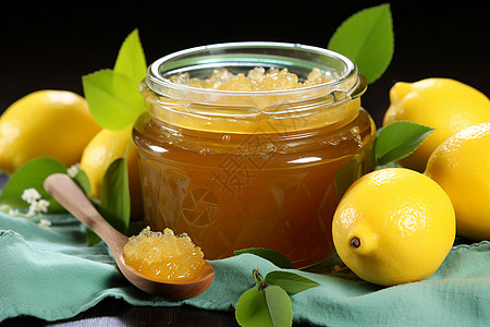 好喝的蜂蜜和柠檬图片