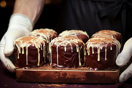 巧克力糖霜蛋糕图片