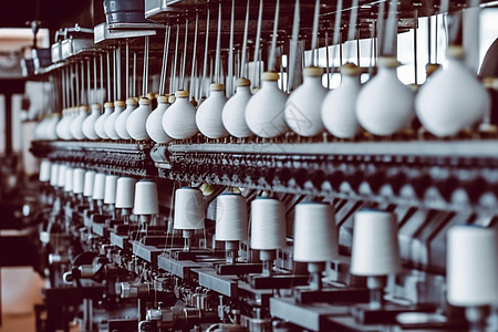 自动化的纺纱工厂图片