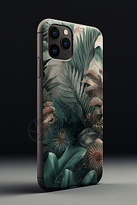 花卉元素的手机壳设计图片