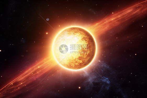 宇宙中的太阳图片