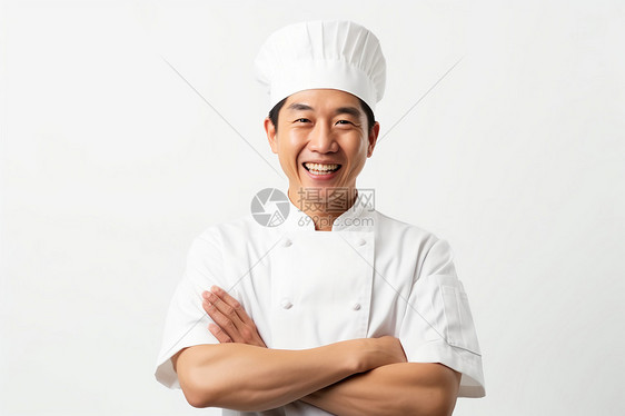 开心的厨师图片