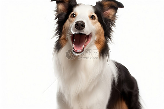 开口露舌的狗狗图片