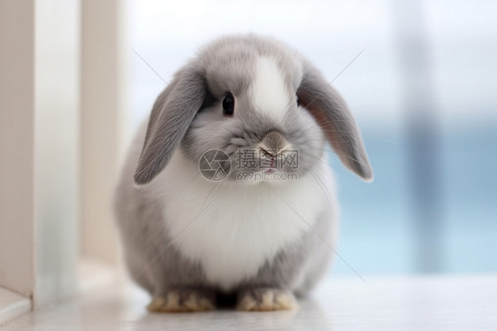 悠闲可爱的小兔子图片