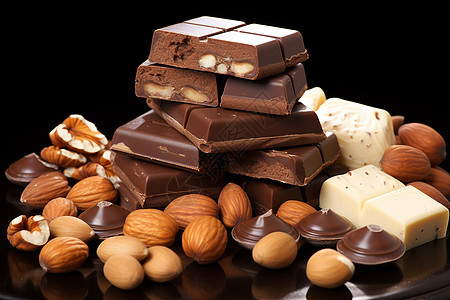 巧克力托菲糖背景图片