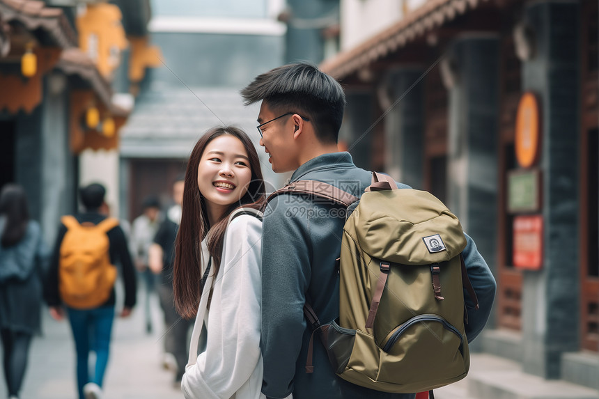 幸福的旅行伴侣高清图片下载-正版图片600685224-摄图网