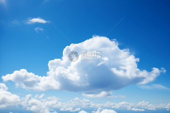 浩瀚天空的浮云图片