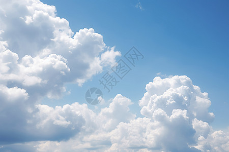 天空中飘荡的白云图片