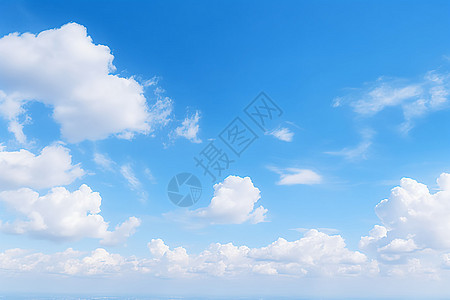 蓝色的云朵蓝色的天空高清图片