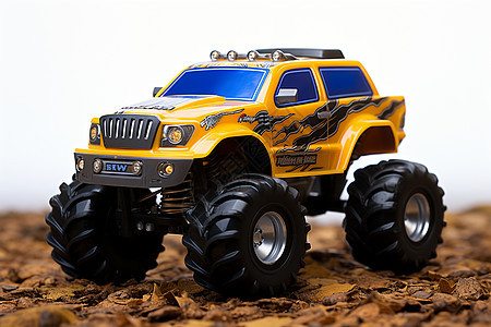 黄色汽车玩具模型图片